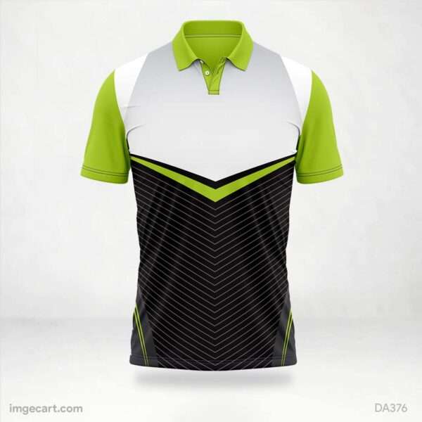 E-sports Jersey Design Green white and Black - imgecart