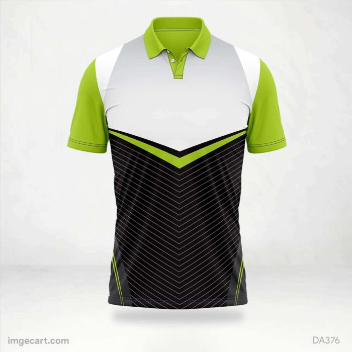 E-sports Jersey Design Green white and Black