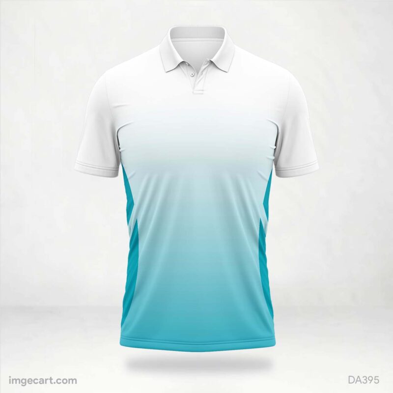 Cricket Jersey Design Blue Gradient