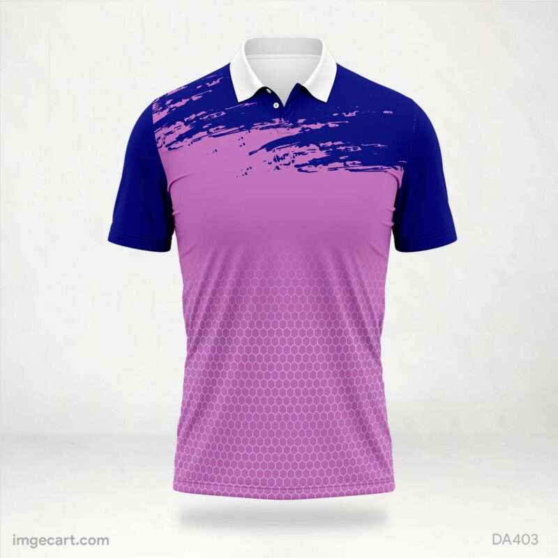 Pink and Blue Brush Jersey Design