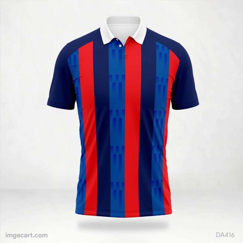 Red and Blue Jersey Design