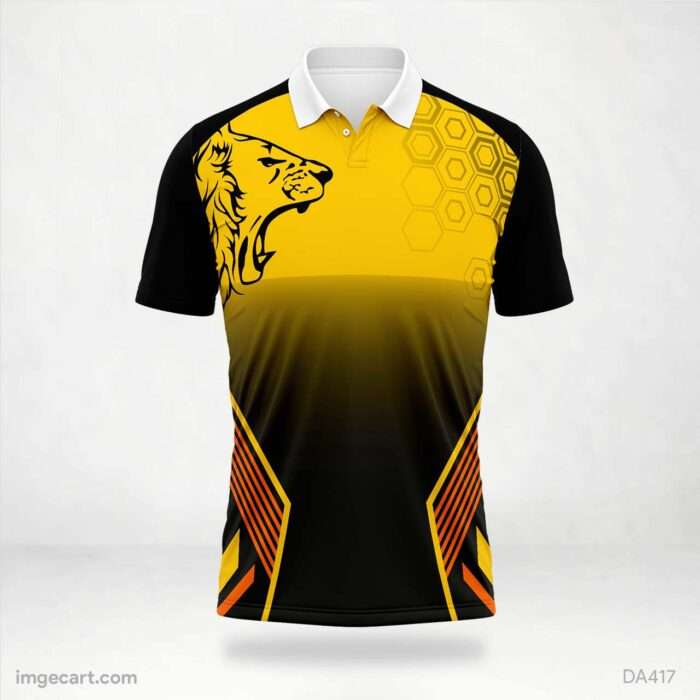 Yellow Lion Jersey Design