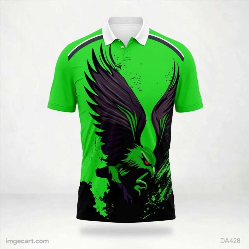 Green Bird Jersey Design
