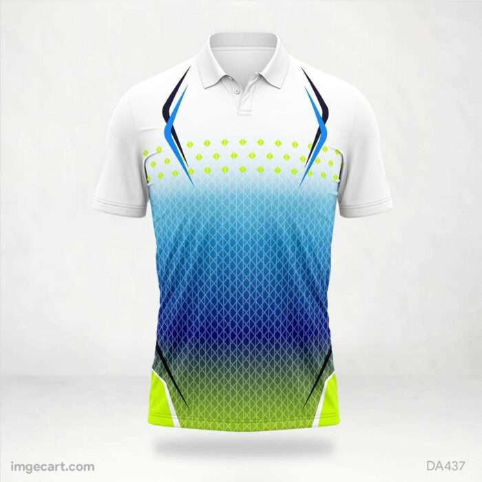 Blue and Green Jersey Design