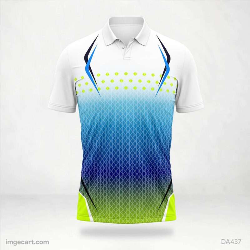Blue and Green Jersey Design