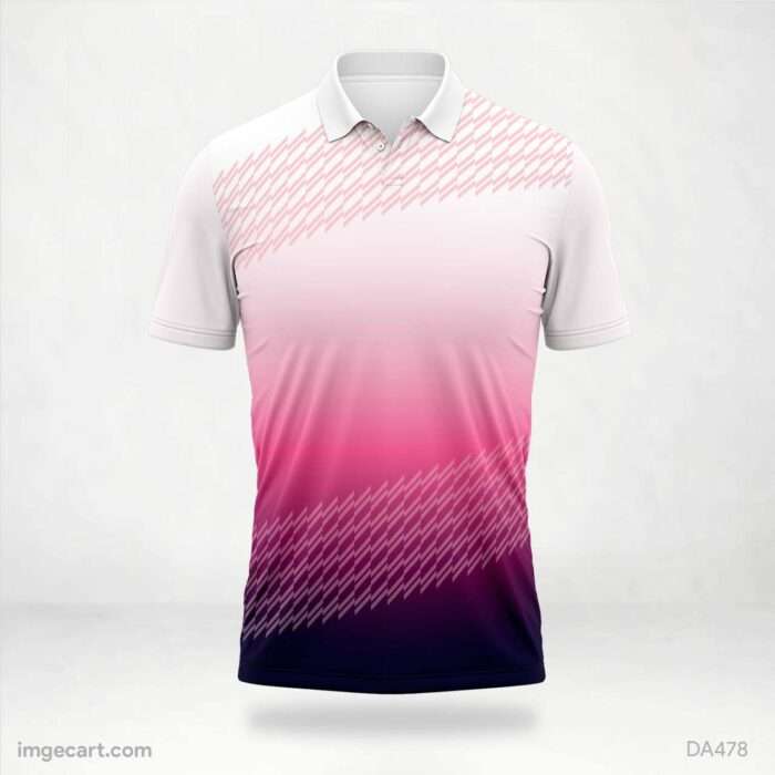 Pink and White Jersey Design