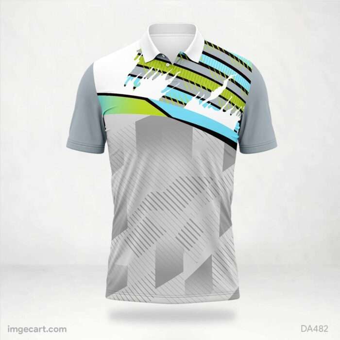 Grey Patterned Jersey Design