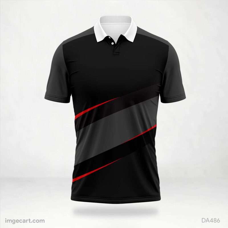 Black Jersey Design for Sports