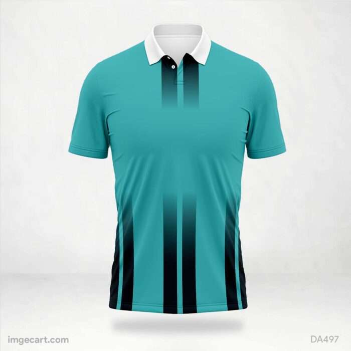 Blue-Black Lines Jersey Design