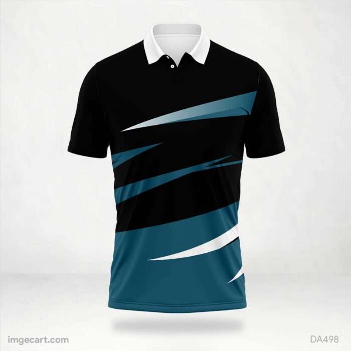 Black-Blue pattern Jersey Design