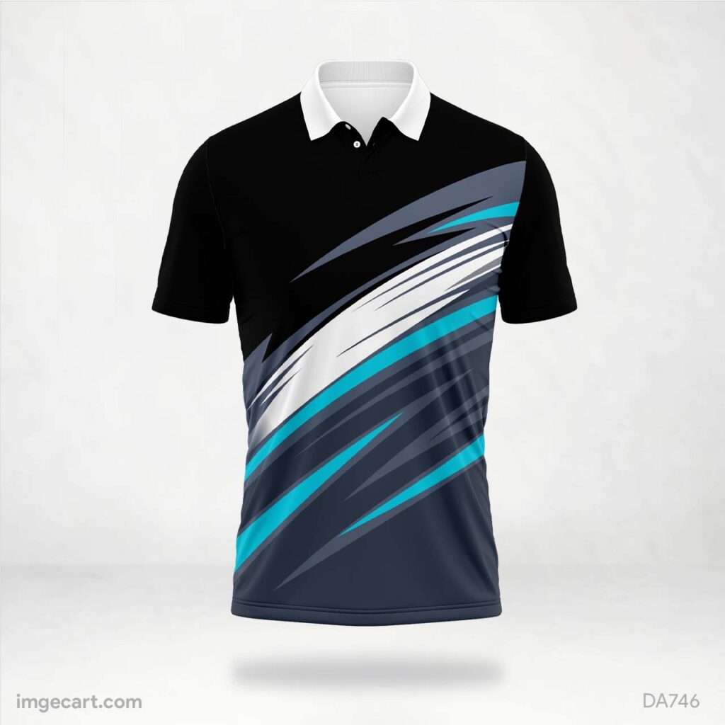 Black Blue White Sublimation Design - imgecart