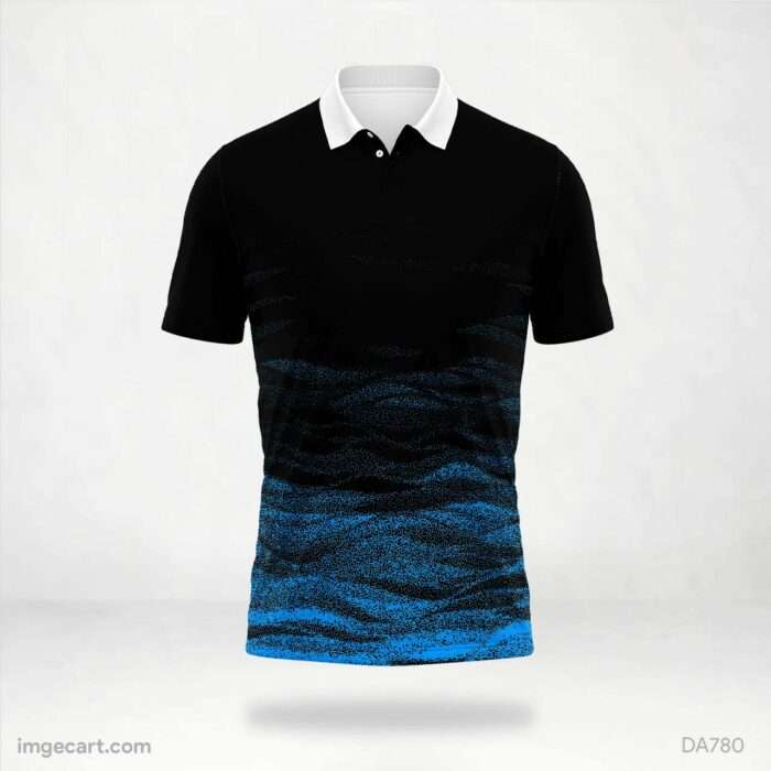 Black and Blue Abstract Design