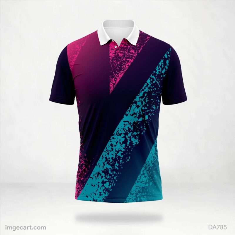 violet Abstract Jersey Design