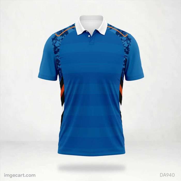 Blue cricket Jersey Design - imgecart