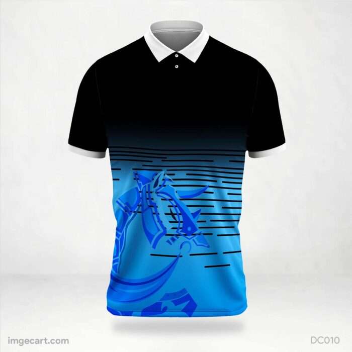 Black-Blue Vector Jersey Design