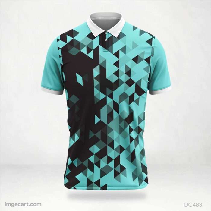 Blue and Black Jersey Design