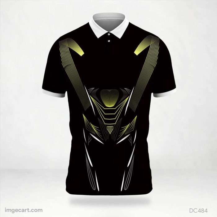 Black and Yellow Jersey Design