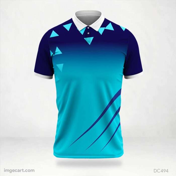 Blue and Black Jersey Design