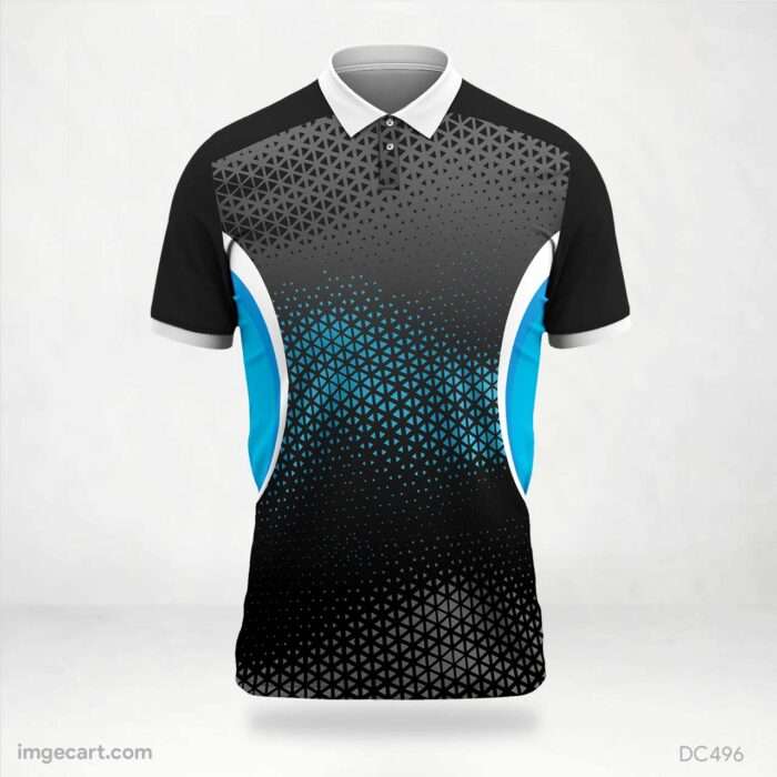 Black and Grey Blue Jersey Design