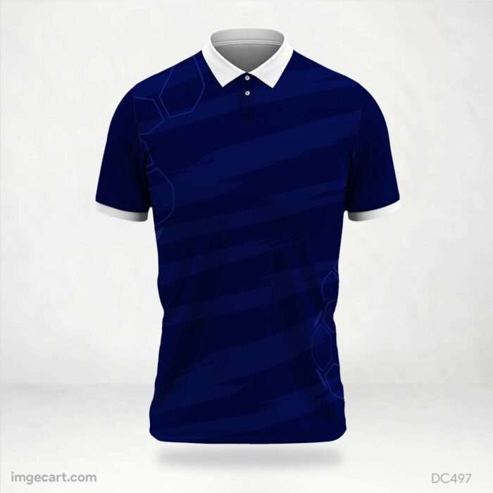 Black and Dark Blue Jersey Design