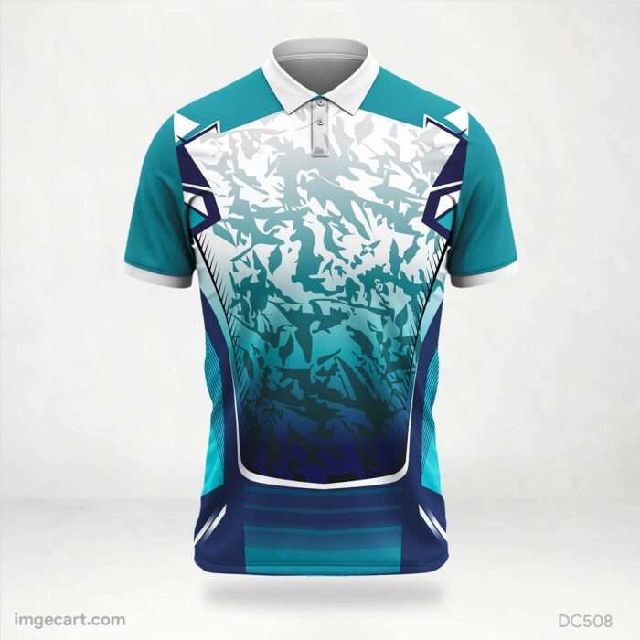 Blue and White Black Jersey Design