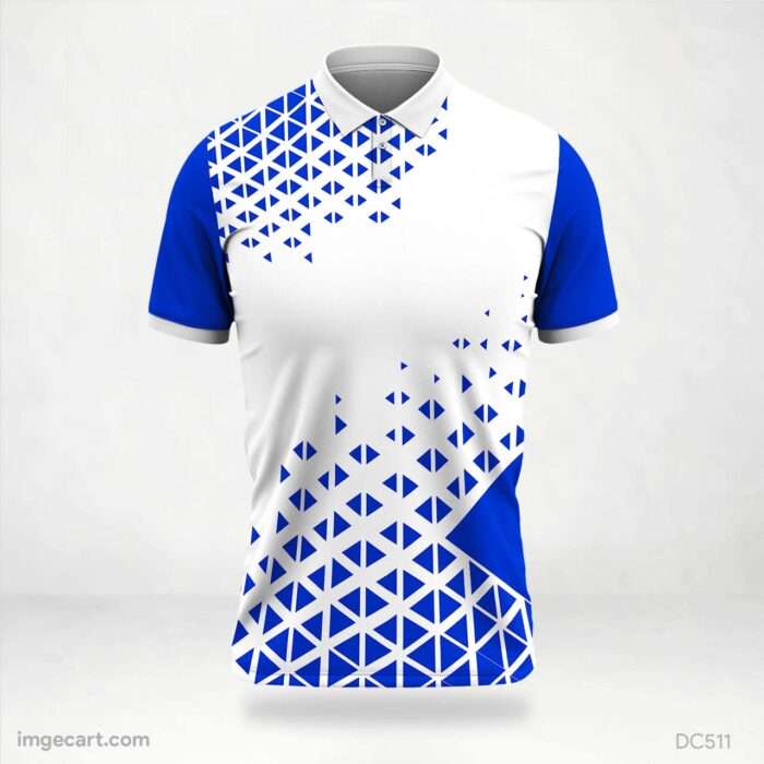 Dark Blue and White Jersey Design