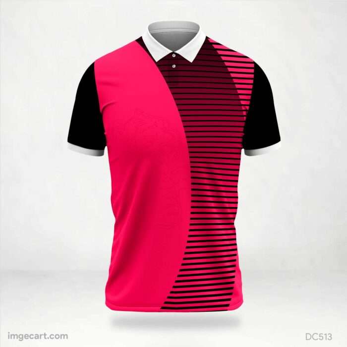 Black and Pink Jersey Design