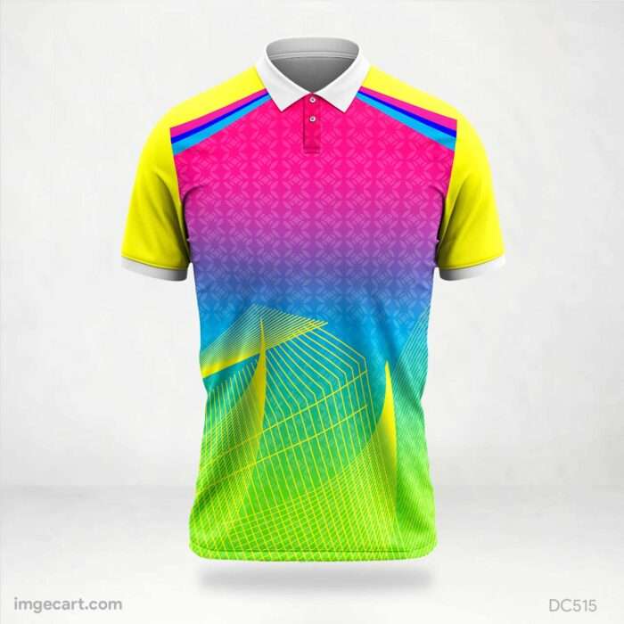 Pink and Green Yellow Jersey Design