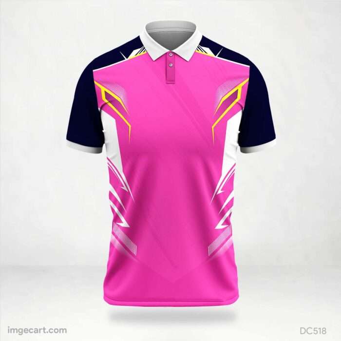 Pink and White Jersey Design