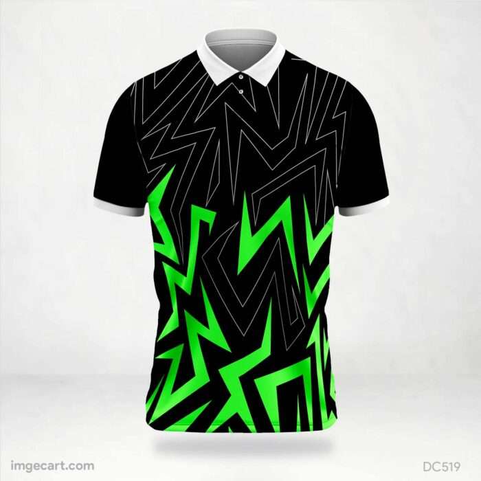 Black and Green Jersey Design