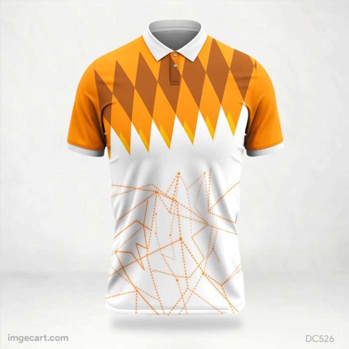 Orange and White Jersey Design