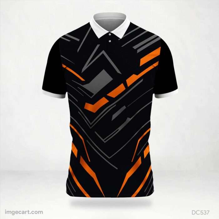 Black and Orange Jersey Design