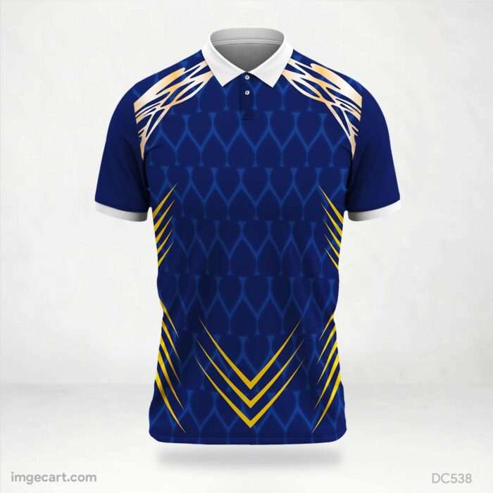 Dark Blue and Yellow Jersey Design