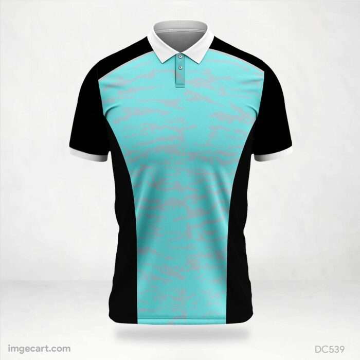 Blue and Grey Black Jersey Design