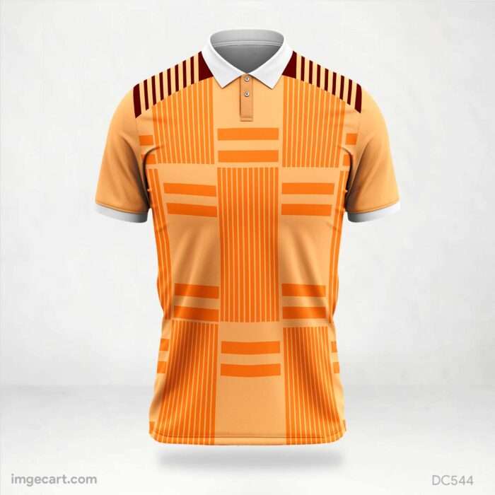 Orange and Brown Jersey Design