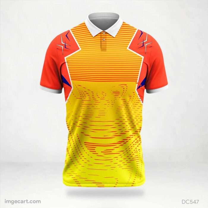 Orange and Yellow Jersey Design