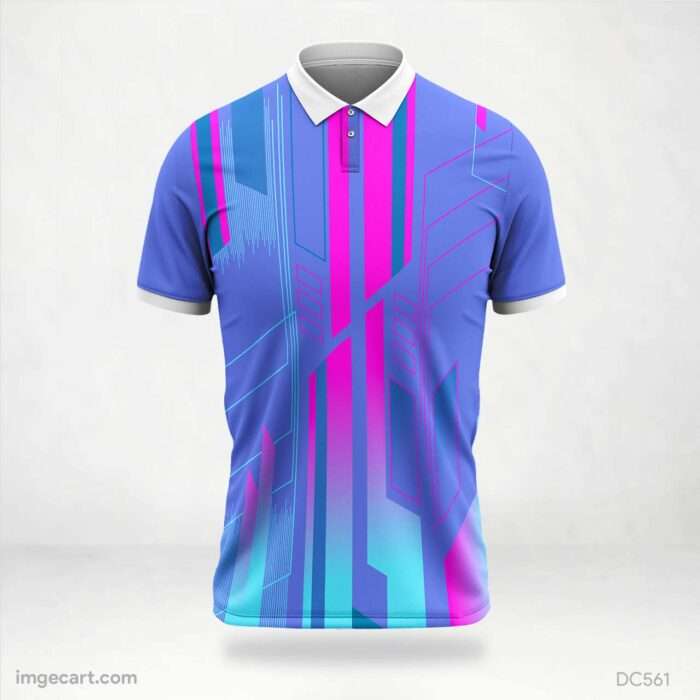 Purple and Blue Pink Jersey Design