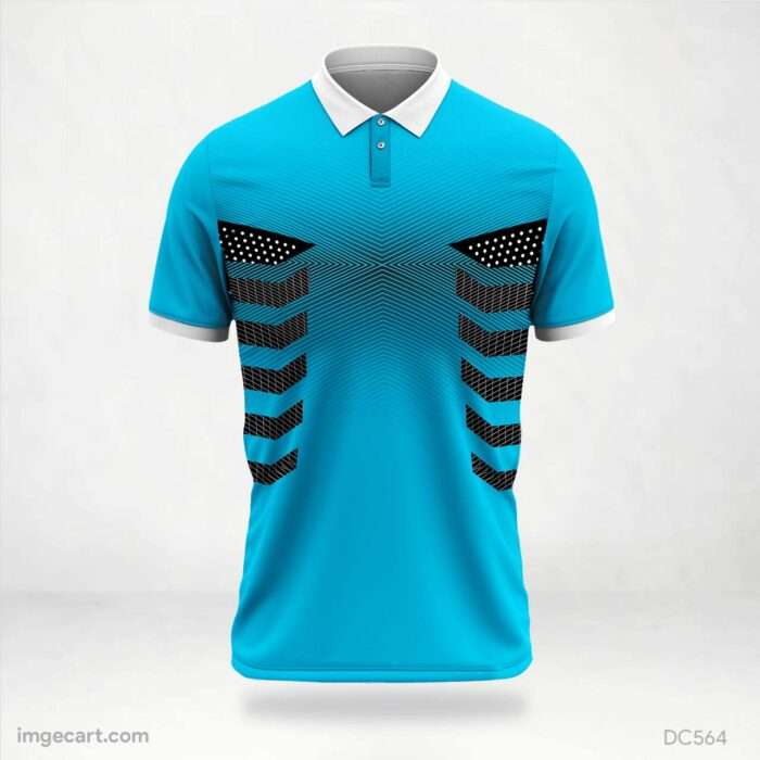 Black and Blue Jersey Design