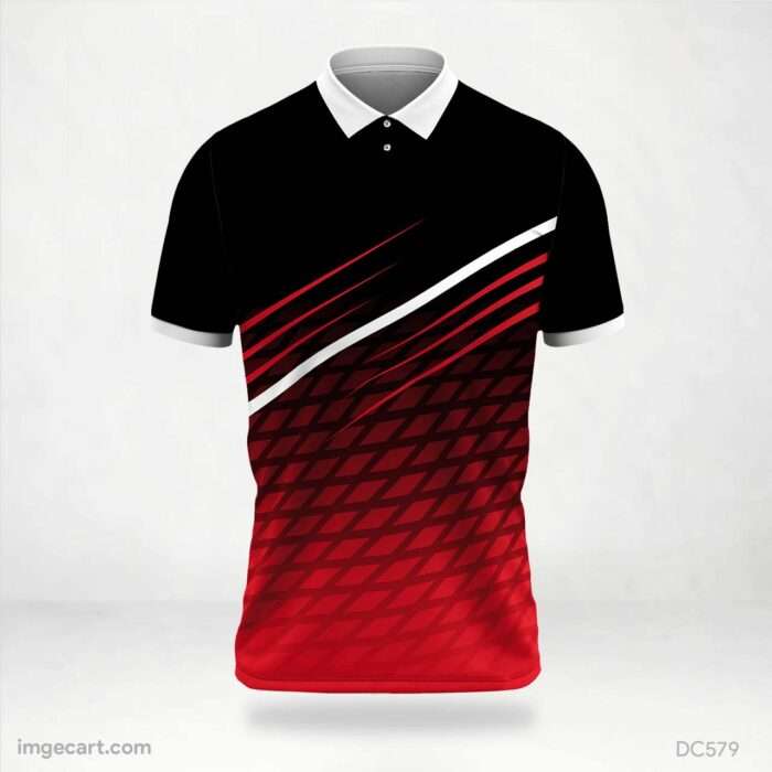 Black and Red Jersey Design