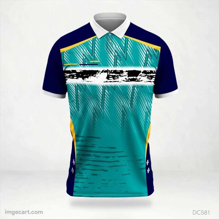 Blue and Black Jersey Design