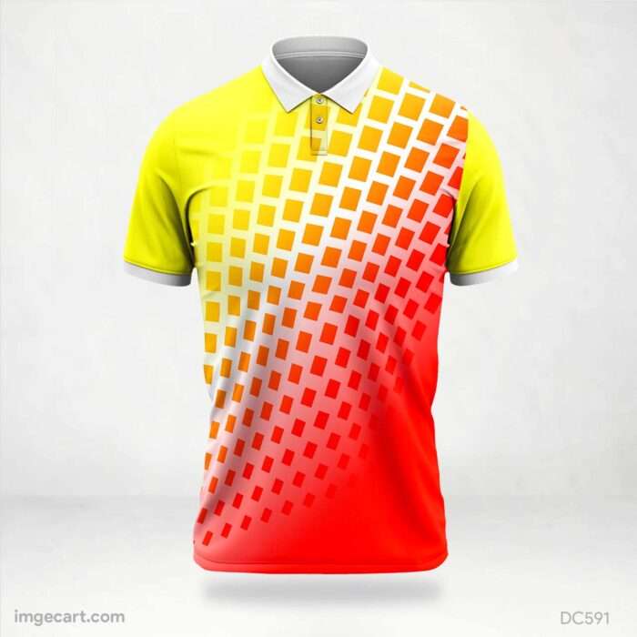 Yellow and Red Jersey Design