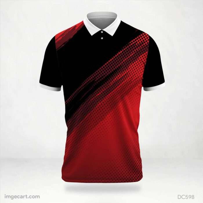 Red and Black Jersey Design