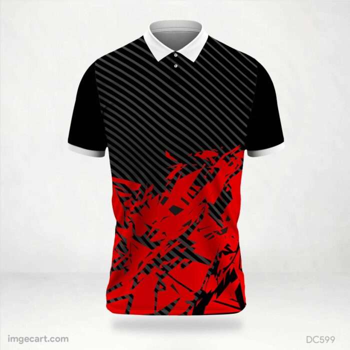 Red and Black Jersey Design