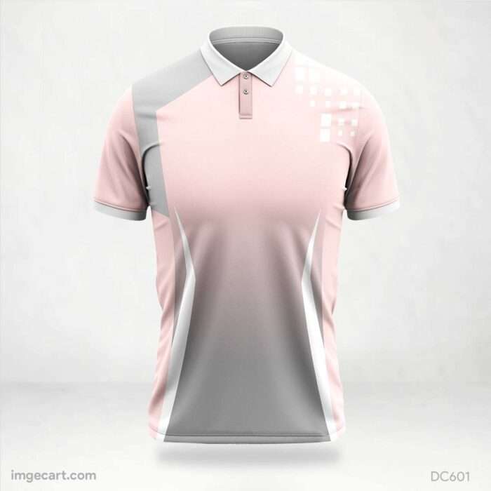 Light Pink and Grey Jersey Design