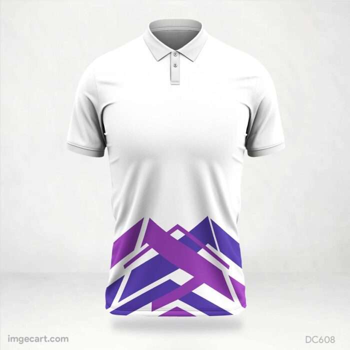 White and Purple Jersey Design