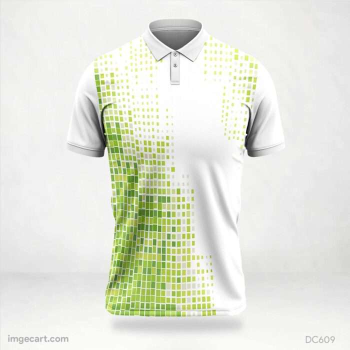 Green and White Jersey Design