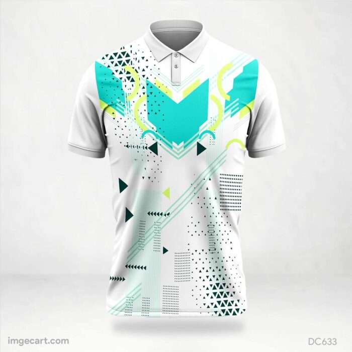 White and Green Jersey Design