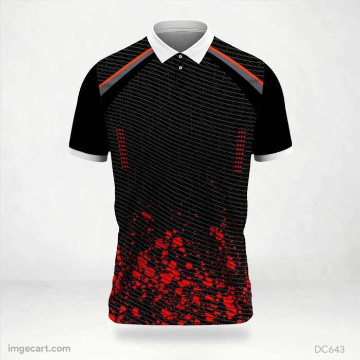 Black and Red Jersey Design