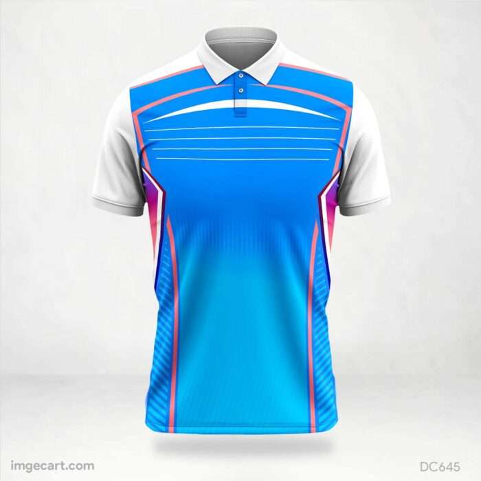 Blue and Pink Black Jersey Design