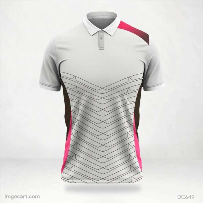 Grey and Red Jersey Design